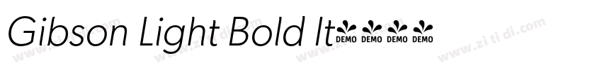 Gibson Light Bold It字体转换